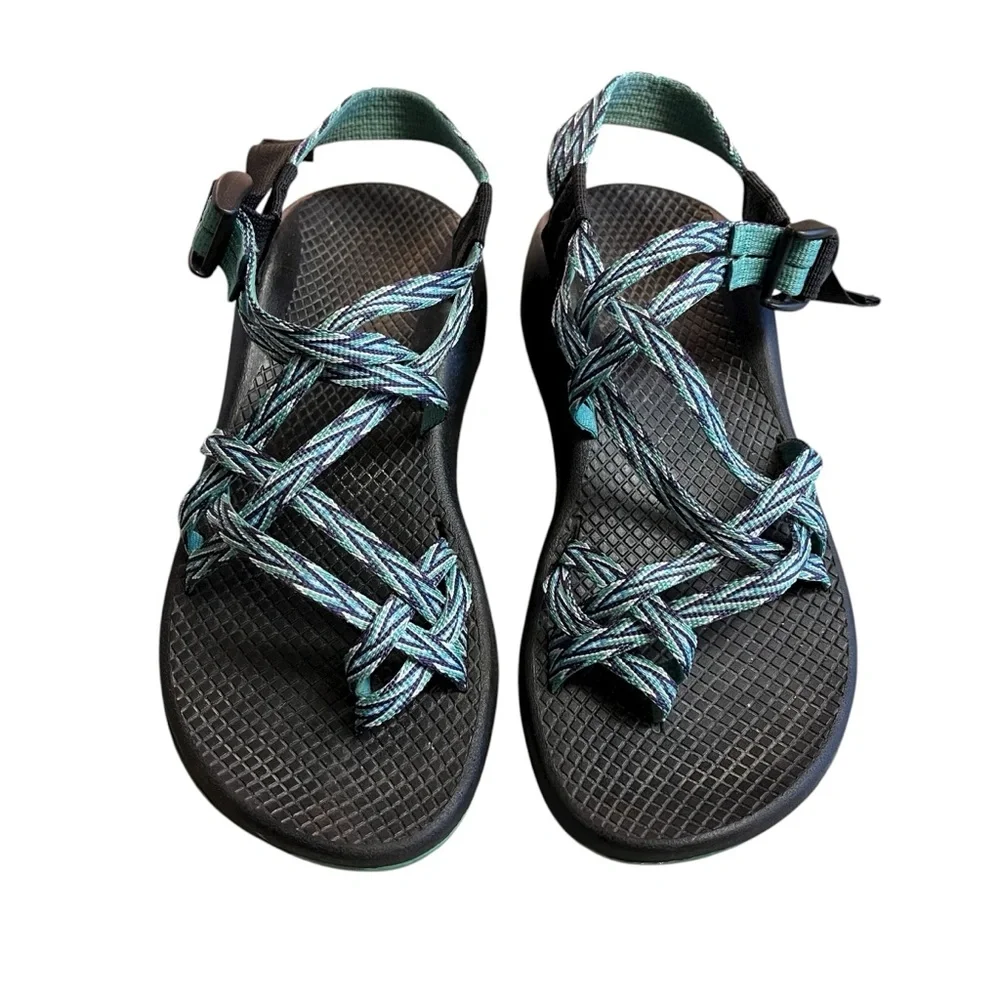 Chaco Z/X2 Sandals Blue Green Double Strap Women’s Size 7 Outdoors‎ Hiking Shoes
